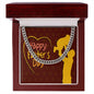 To My Dad Happy Father's Day Message Card Father & Child Cuban Chain-Express Your Love Gifts