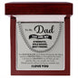 To My Dad My Strenth, Role Model & Best Friend Cuban Chain Necklace-Express Your Love Gifts