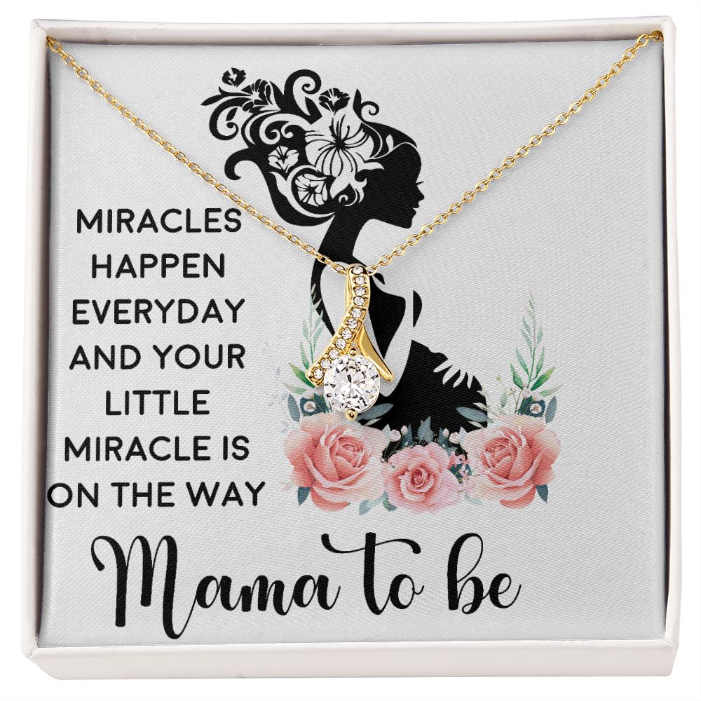 Mama To Be Alluring Ribbon Necklace-Express Your Love Gifts