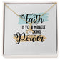 Faith Alluring Ribbon Necklace-Express Your Love Gifts