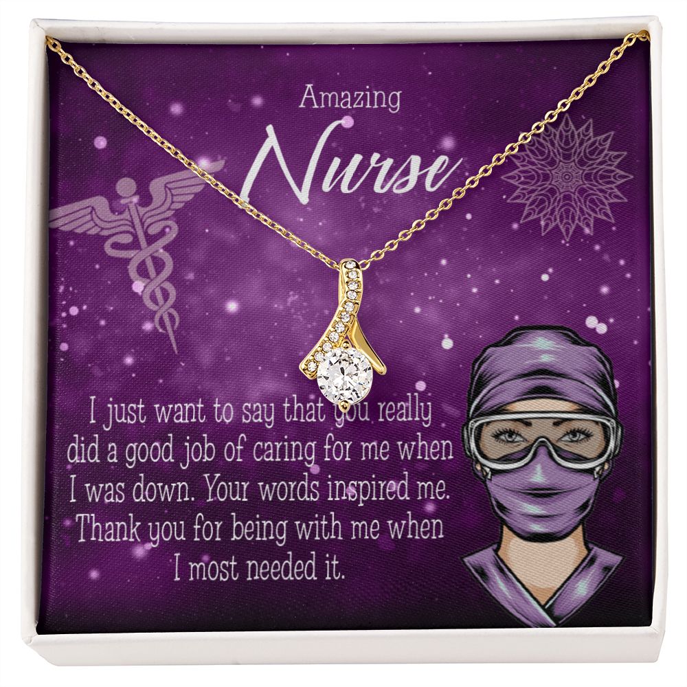 Thanks for Being There Alluring Ribbon Necklace-Express Your Love Gifts