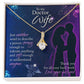 Just Another Word Alluring Ribbon Necklace-Express Your Love Gifts