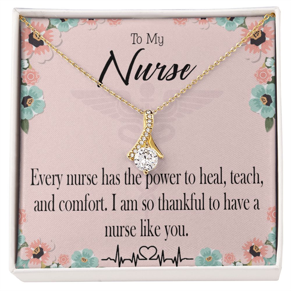 Power to Heal Alluring Ribbon Necklace-Express Your Love Gifts