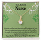 Retired Nurse Thank You Alluring Ribbon Necklace-Express Your Love Gifts