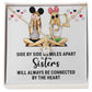 Sisters Connected by The Heart Alluring Ribbon Necklace-Express Your Love Gifts