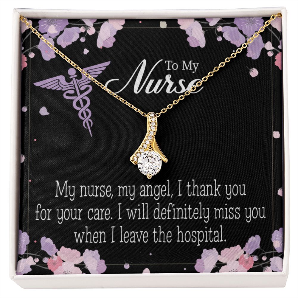 My Nurse, My Angel Alluring Ribbon Necklace-Express Your Love Gifts