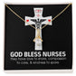 God Bless Nurses Alluring Ribbon Necklace-Express Your Love Gifts