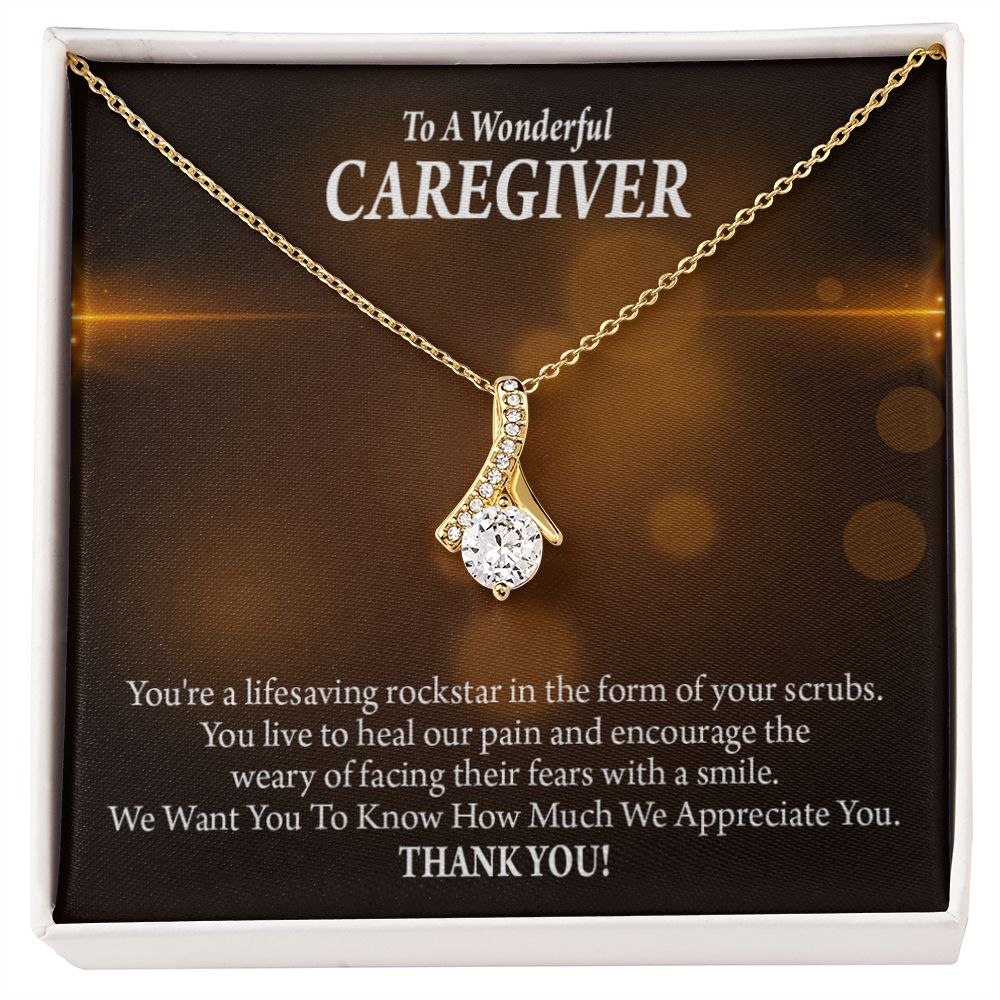 Rockstar Caregiver Alluring Ribbon Necklace-Express Your Love Gifts