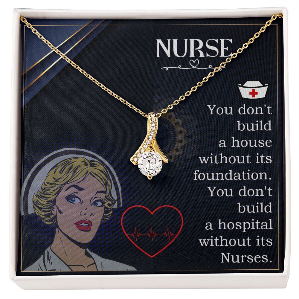 Nurse Alluring Ribbon Necklace-Express Your Love Gifts