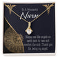 Nurses are Like Angels Alluring Ribbon Necklace-Express Your Love Gifts