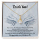 Thank You Present for Healthcare Workers Alluring Ribbon Necklace-Express Your Love Gifts