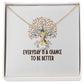 Everyday is a Chance Alluring Ribbon Necklace-Express Your Love Gifts