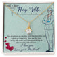 To my Nurse Wife Alluring Ribbon Necklace-Express Your Love Gifts