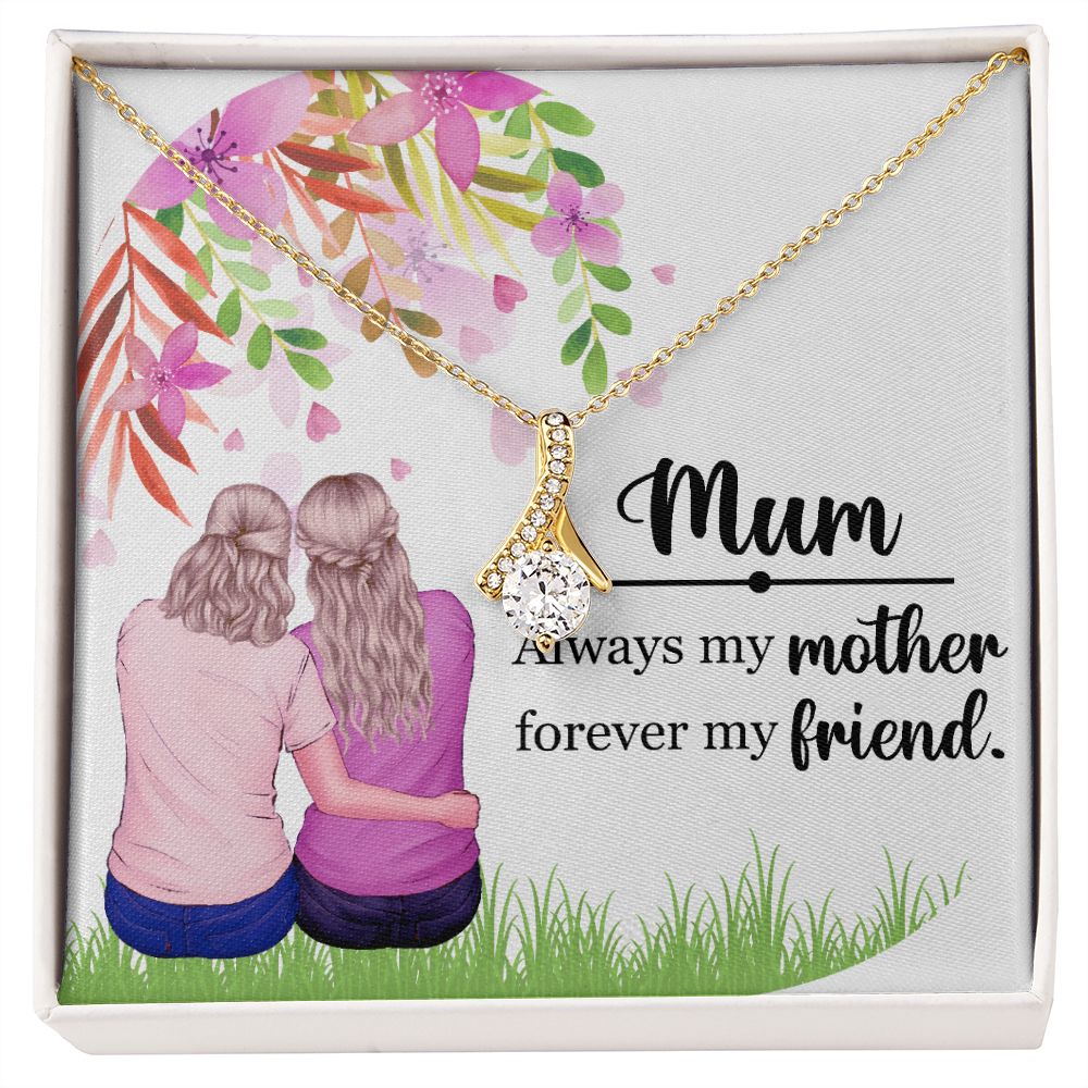Mum Always my Mother Alluring Ribbon Necklace-Express Your Love Gifts