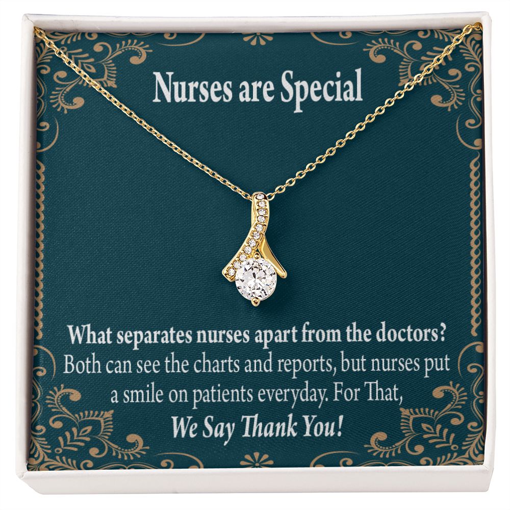 Nurses are Special Alluring Ribbon Necklace-Express Your Love Gifts