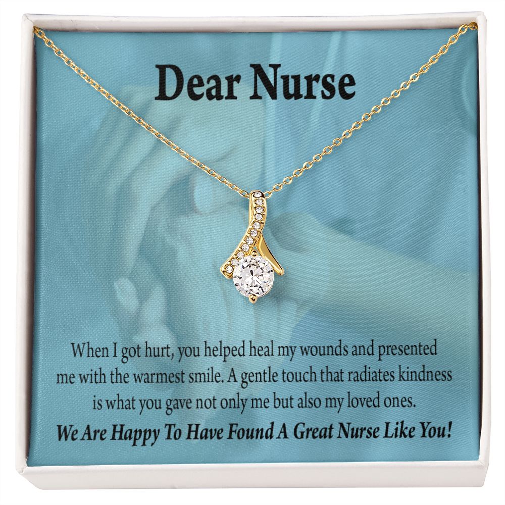 Nurse Thank You Alluring Ribbon Necklace-Express Your Love Gifts