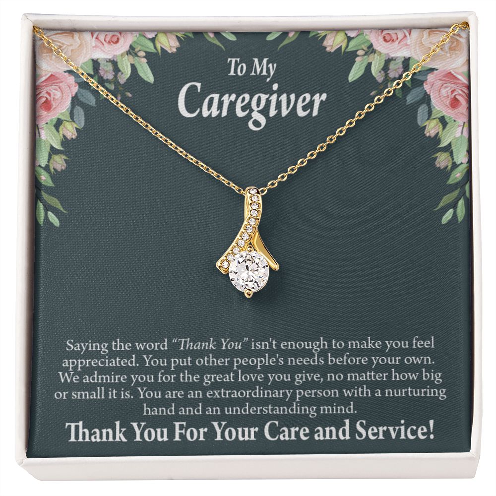 Gift Ideas For Caregivers Alluring Ribbon Necklace-Express Your Love Gifts