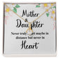 Mother and Daughter Never Truly Apart Alluring Ribbon Necklace-Express Your Love Gifts