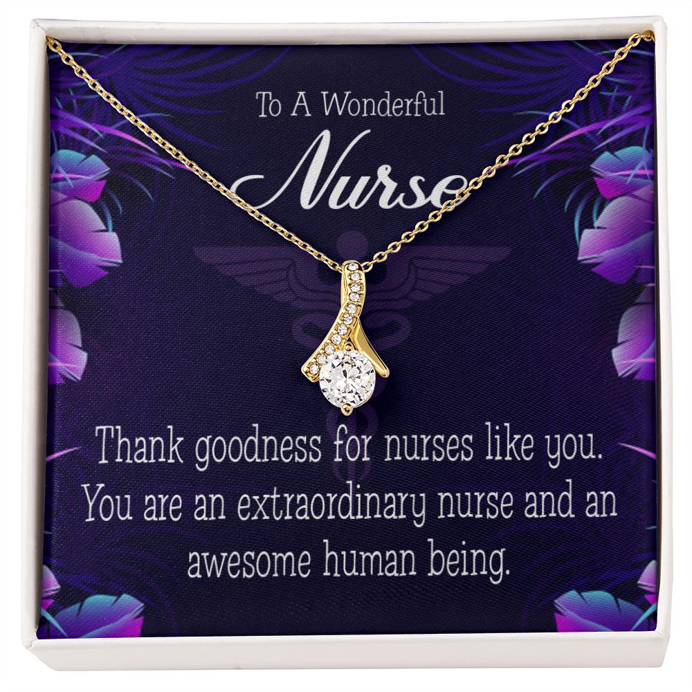 Extraordinary Nurse Alluring Ribbon Necklace-Express Your Love Gifts