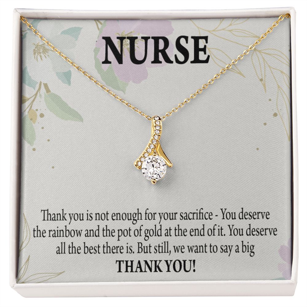 Gift For Healthcare Workers Alluring Ribbon Necklace-Express Your Love Gifts