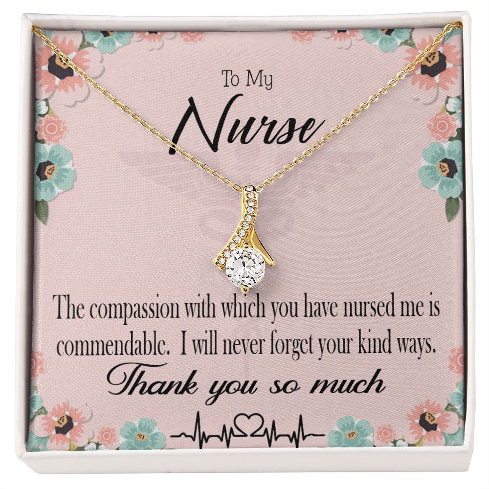 Commendable Nurse Alluring Ribbon Necklace-Express Your Love Gifts