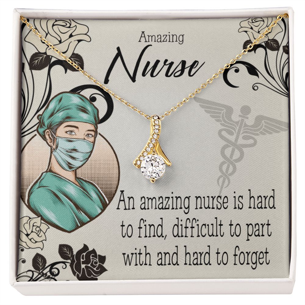 An Amazing Nurse Alluring Ribbon Necklace-Express Your Love Gifts