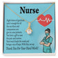 RN Nurse Gift Alluring Ribbon Necklace-Express Your Love Gifts
