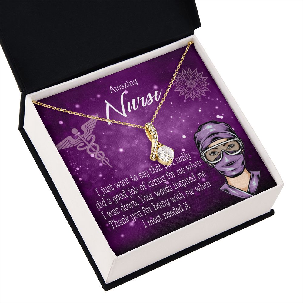 Thanks for Being There Alluring Ribbon Necklace-Express Your Love Gifts