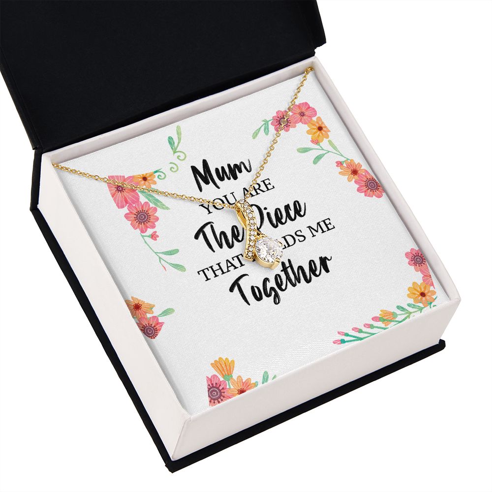 Mum You Are The Piece Alluring Ribbon Necklace-Express Your Love Gifts