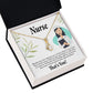 Simple Thank You Nurse Alluring Ribbon Necklace-Express Your Love Gifts