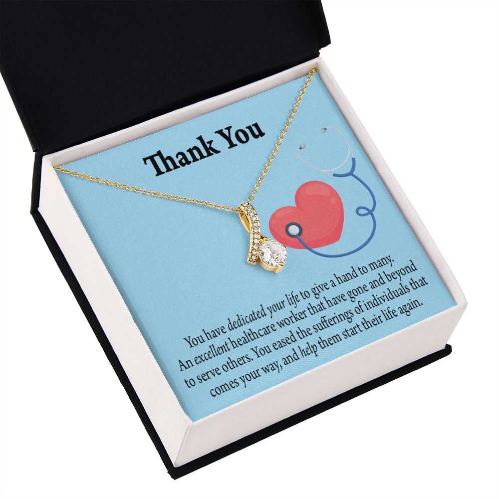 Gift Idea For Hospital Staff Alluring Ribbon Necklace-Express Your Love Gifts