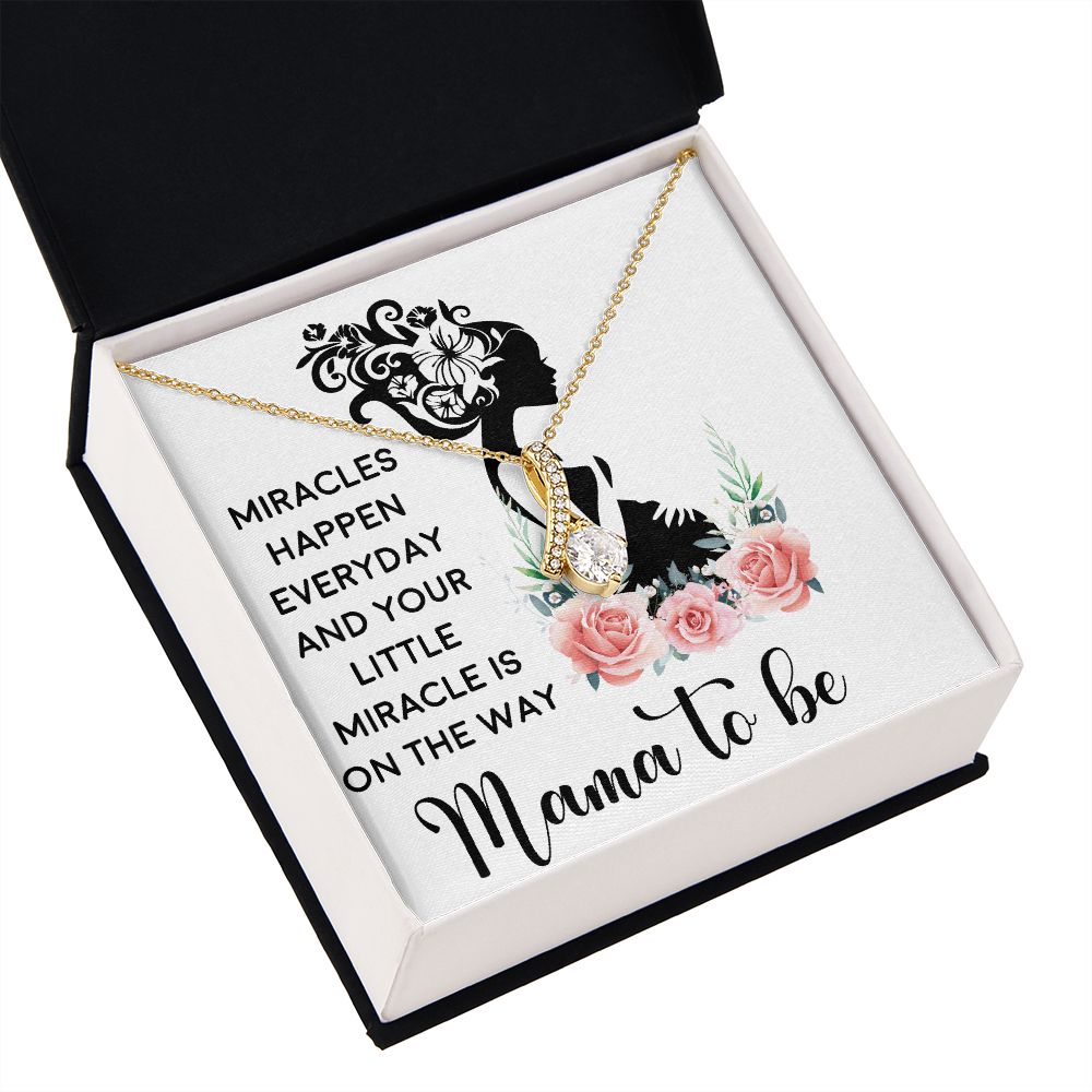 Mama To Be Alluring Ribbon Necklace-Express Your Love Gifts