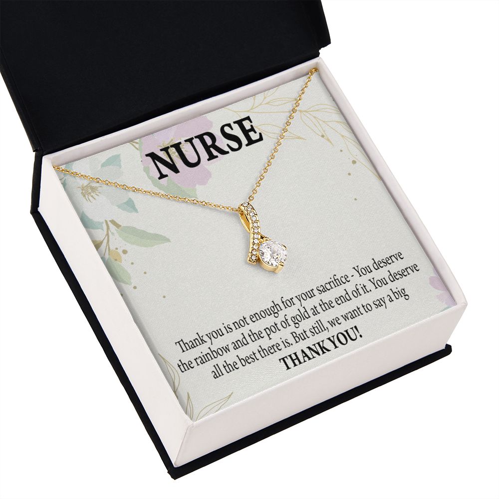 Gift For Healthcare Workers Alluring Ribbon Necklace-Express Your Love Gifts