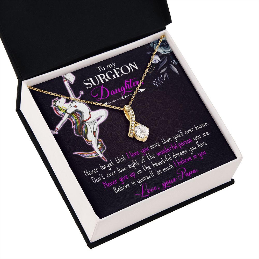 To my Surgeon Daughter Alluring Ribbon Necklace-Express Your Love Gifts