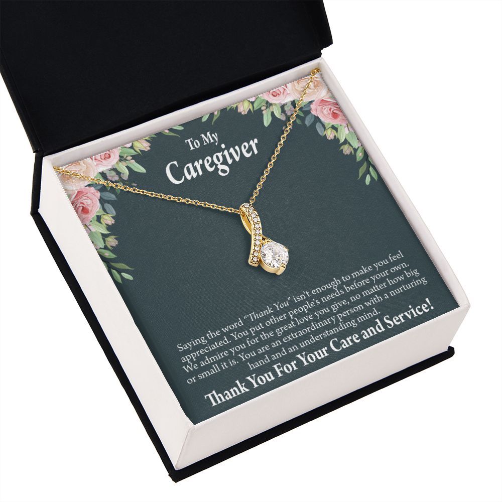 Gift Ideas For Caregivers Alluring Ribbon Necklace-Express Your Love Gifts