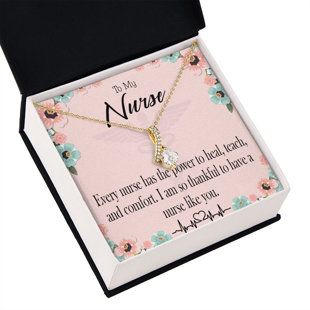 Power to Heal Alluring Ribbon Necklace-Express Your Love Gifts