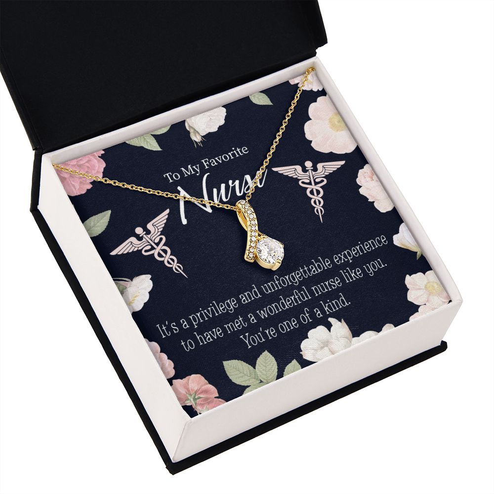 One of a Kind Nurse Alluring Ribbon Necklace-Express Your Love Gifts