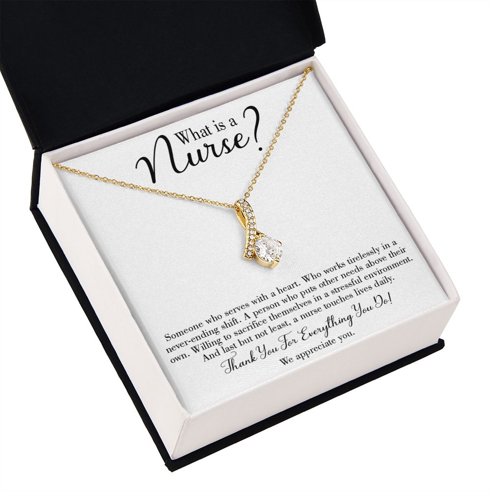 What is a Nurse Alluring Ribbon Necklace-Express Your Love Gifts