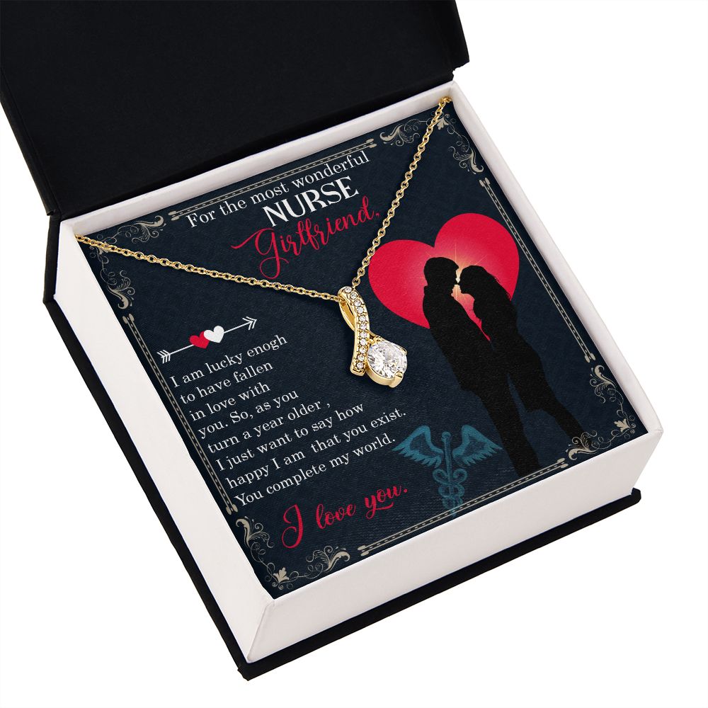 For the most wonderful nurse girlfriend Alluring Ribbon Necklace-Express Your Love Gifts