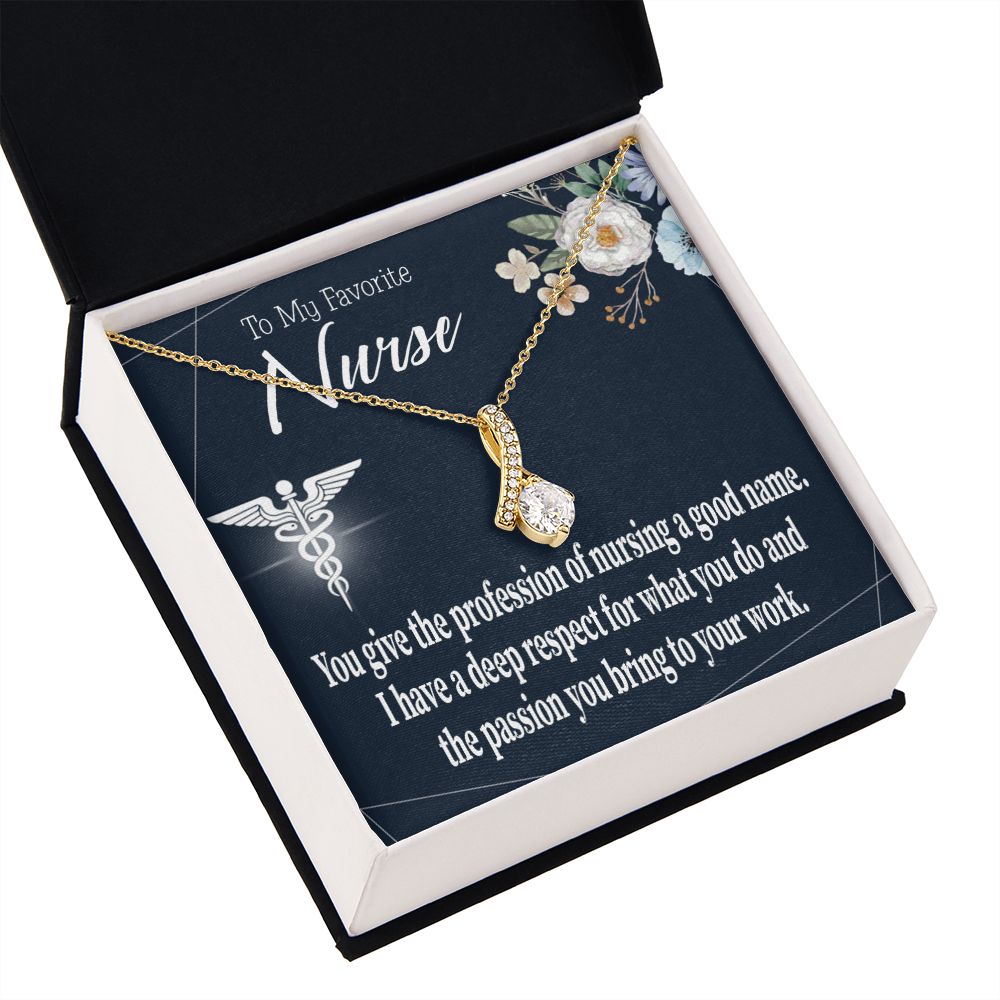 Deep Respect Alluring Ribbon Necklace-Express Your Love Gifts