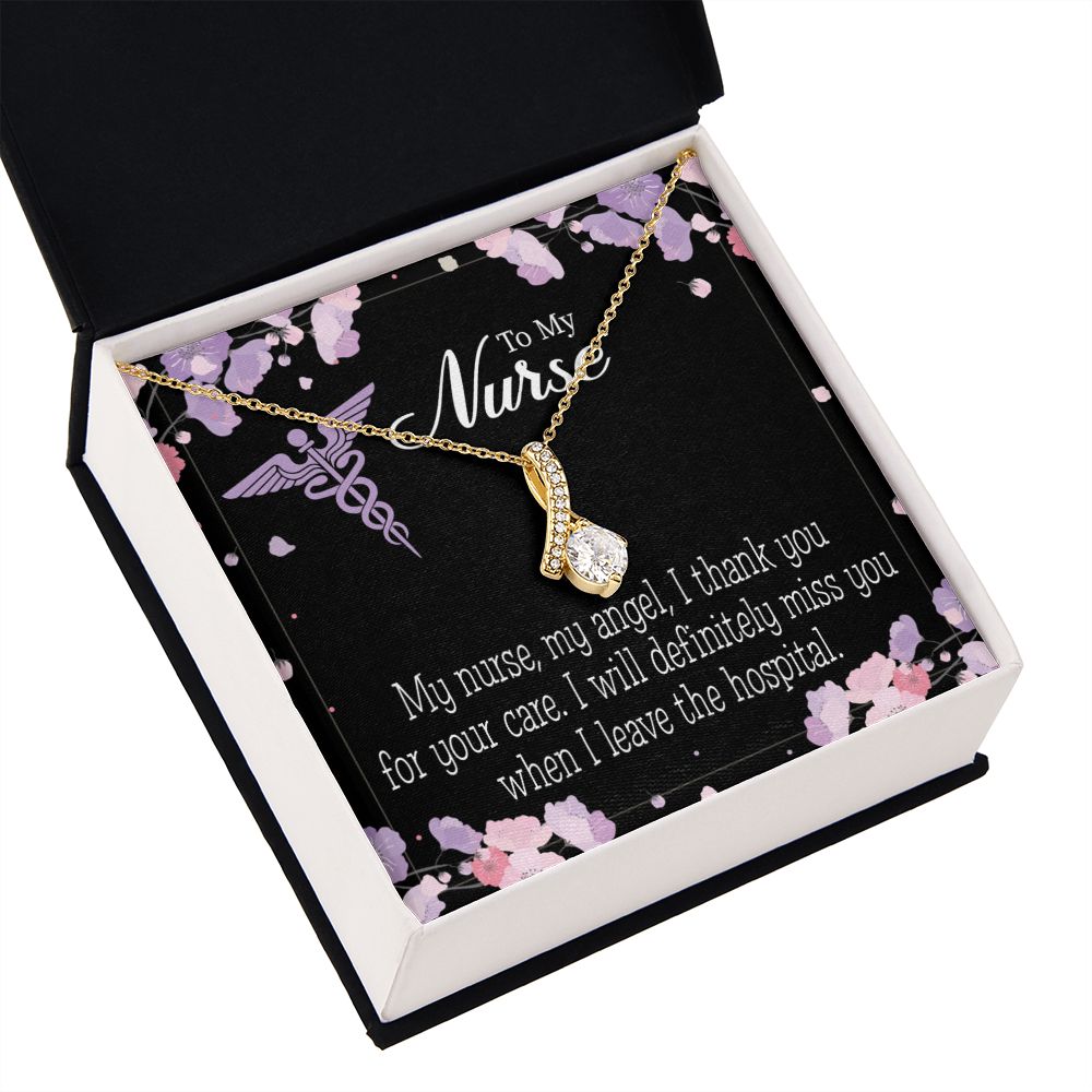 My Nurse, My Angel Alluring Ribbon Necklace-Express Your Love Gifts