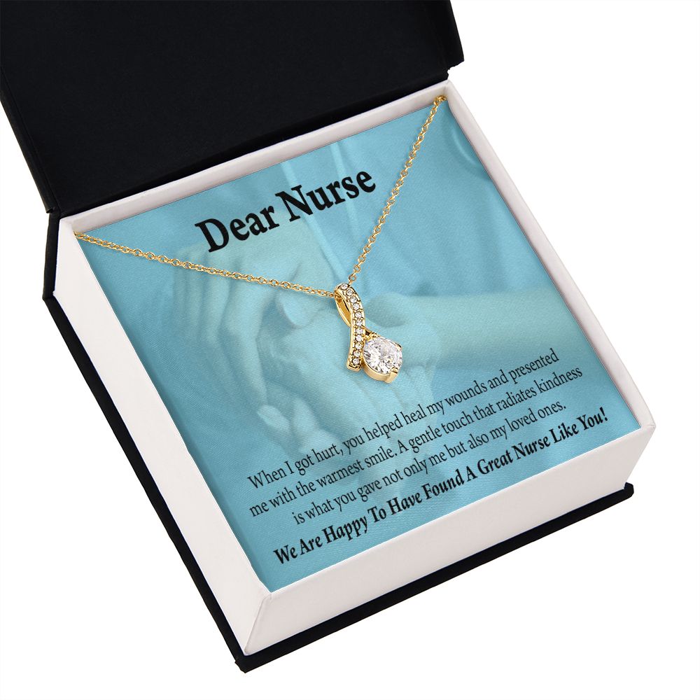 Nurse Thank You Alluring Ribbon Necklace-Express Your Love Gifts