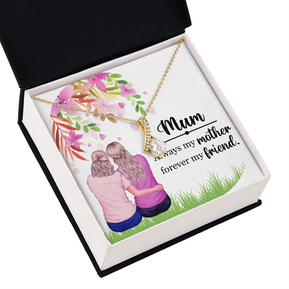 Mum Always my Mother Alluring Ribbon Necklace-Express Your Love Gifts