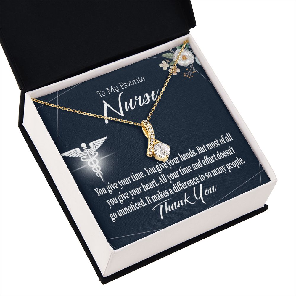 You Don't Go Unnoticed Alluring Ribbon Necklace-Express Your Love Gifts