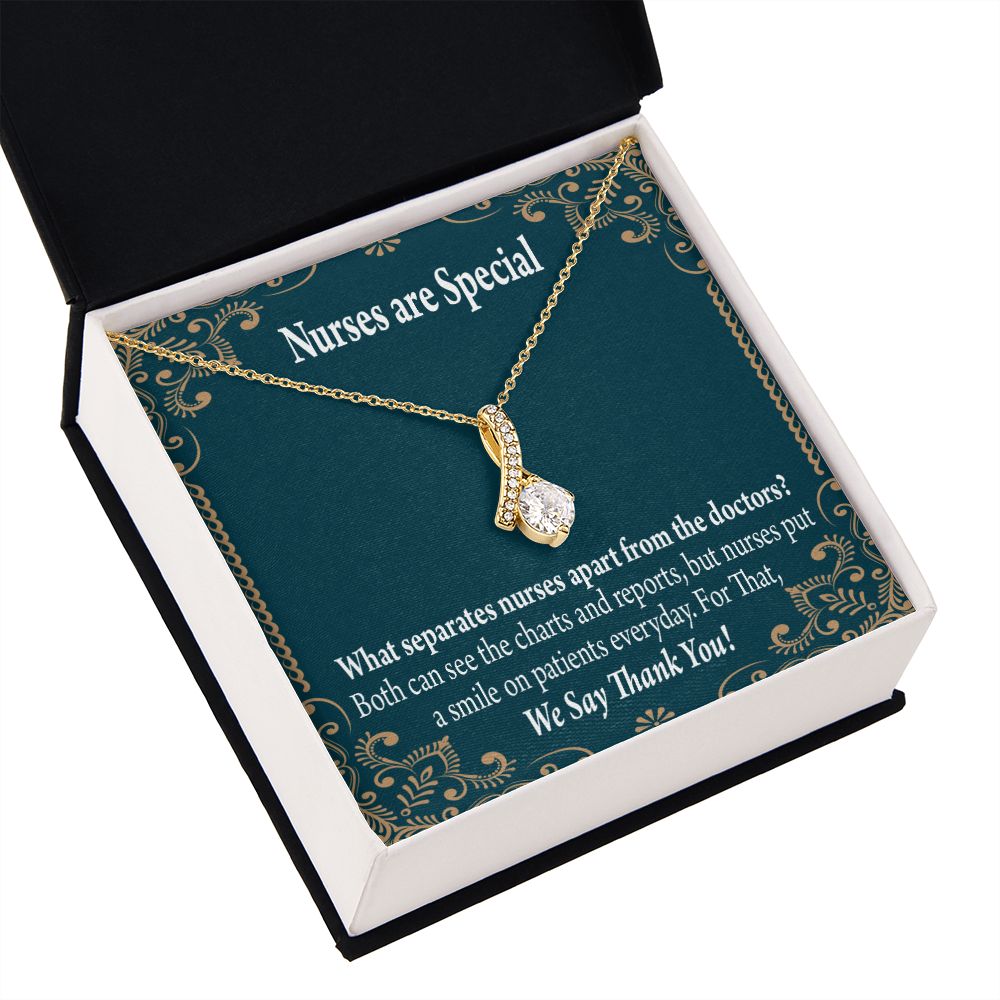 Nurses are Special Alluring Ribbon Necklace-Express Your Love Gifts