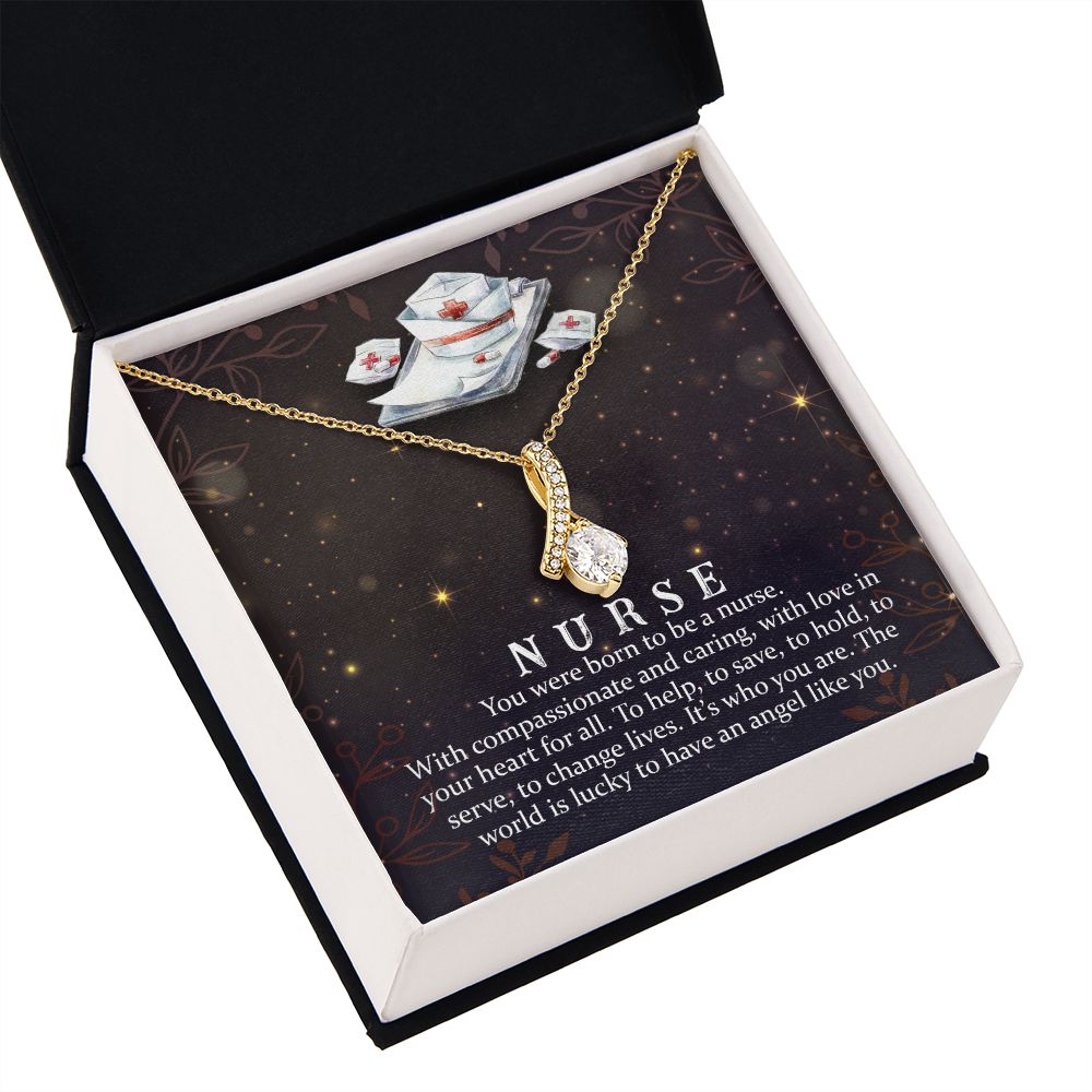 You Were Born to Be Alluring Ribbon Necklace-Express Your Love Gifts