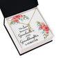 The Love Between a Grandmother and Granddaughter Alluring Ribbon Necklace-Express Your Love Gifts