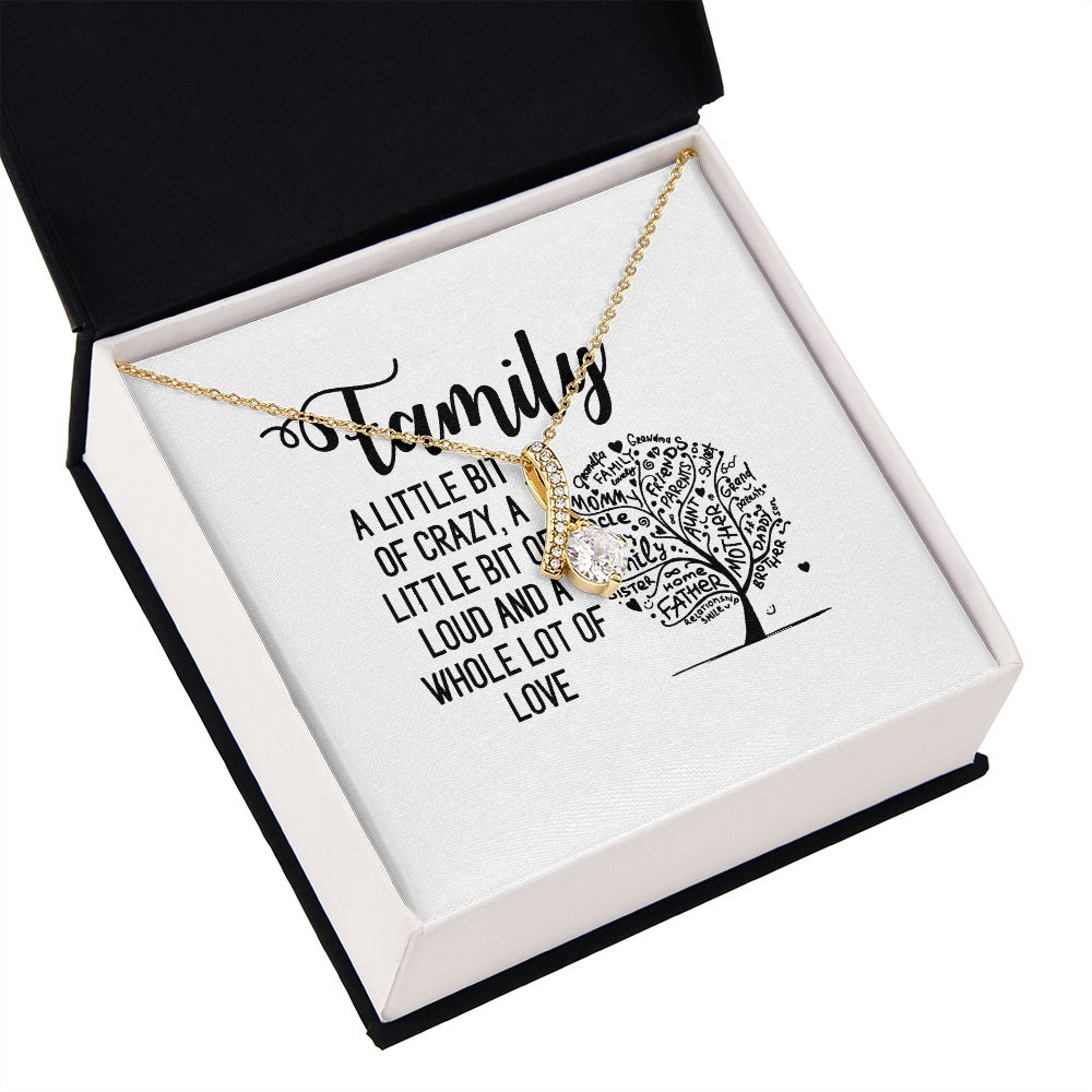 Family Alluring Ribbon Necklace-Express Your Love Gifts