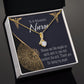Nurses are Like Angels Alluring Ribbon Necklace-Express Your Love Gifts
