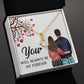 You WIll Always Be My Forever Alluring Ribbon Necklace-Express Your Love Gifts